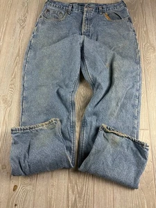 Pantalones de mezclilla para hombre Carhartt forrados de lana talla 36 B155 DST entrepierna 33 corte holgado - Imagen 1 de 14