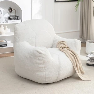 Large Bean Bag Sofa Lazy Sofa Teddy Bean Bag Chair with Memory Foam for Adults - Picture 1 of 72