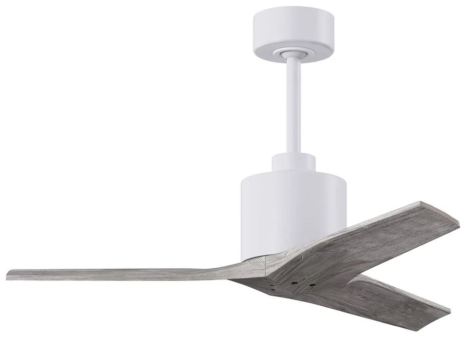 42" Matthews Mollywood Matte White Barnwood Damp Fan with Remote - Image 1 of 1