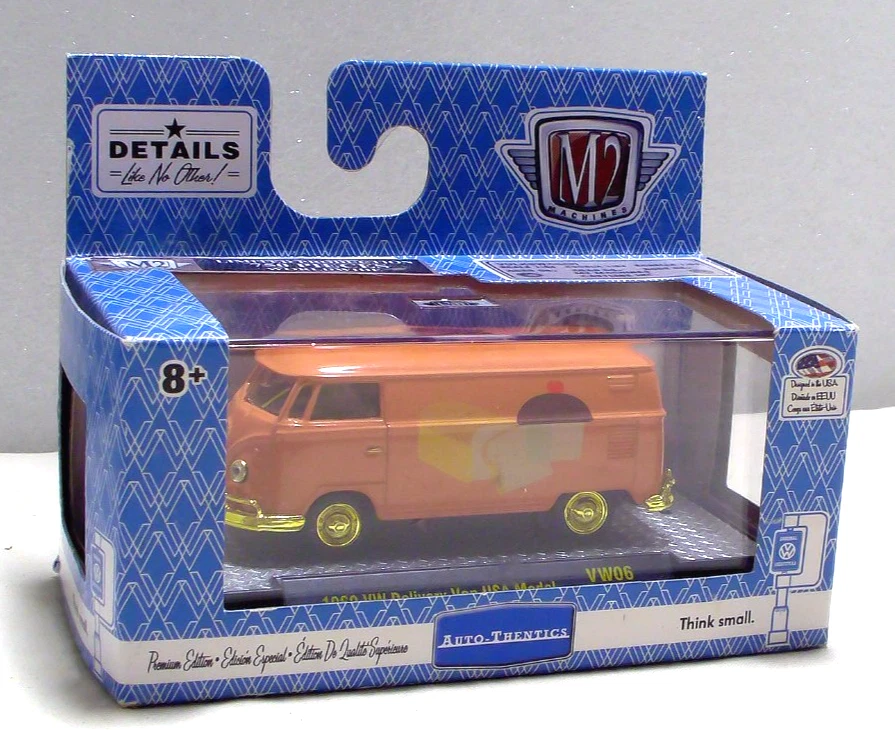 M2 Machines Gold Chase 1960 VW Delivery Van EE. UU. Modelo 1:64 Diecast 1/750 Foto 1 de 3