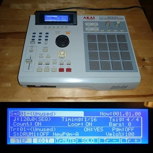 Completamente reparado Akai MPC2000XL con nueva pantalla LCD unidad SD tarjeta de 32 GB y 32 MB de RAM - Imagen 1 de 15