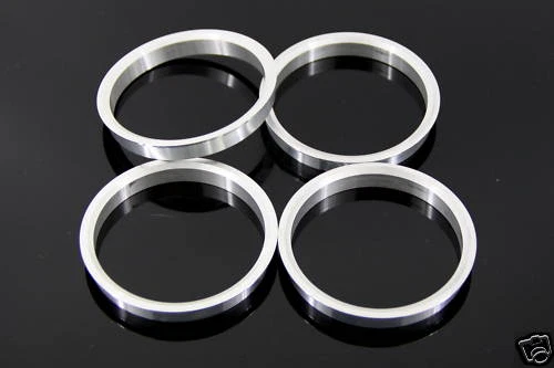 Wheel Hub Centric Rings OD= 66.5 mm ID= 57.1 mm  Aluminium Alloy-4 Pcs* - image 1 of 1