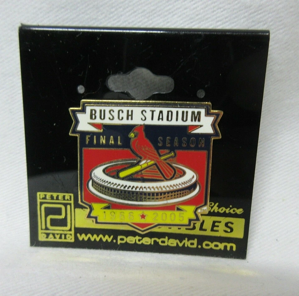 MINT NEW 2005 BUSCH STADIUM MLB CARDINALS FINAL SEASON PIN BACK PSG - Image 1 of 1