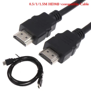 0,5/1/1,5 M HDMI-kompatibles Kabel 1080P Computer Monitor Video anschluss kabel - Afbeelding 1 van 13