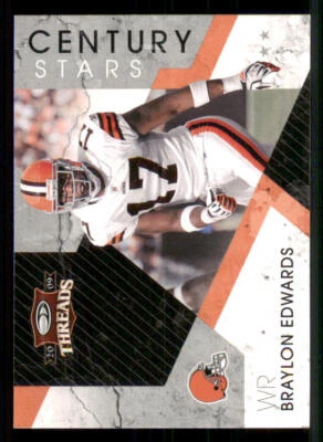 2009 Donruss Threads Century Stars #3 Braylon Edwards - Image 1 of 2