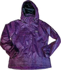 Helly Hansen Spirit Ski Jacket Womens M Purple Tech Skiing Snowboarding Hood - Picture 1 of 7