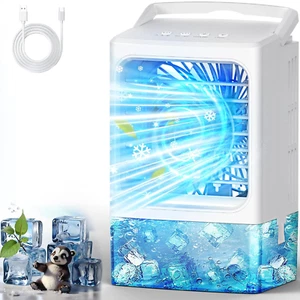 Portable Air Conditioners,Upgraded Small Air Conditioner Personal Air Cooler Min - Picture 1 of 8