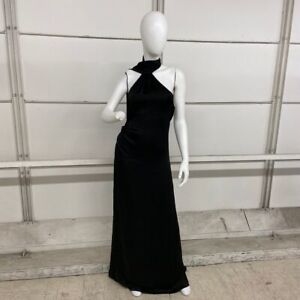 JONATHAN SIMKHAI Vittoria Gown Women's Size 6 Black 123-1024-Q
