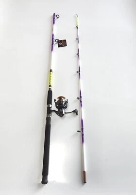 Nite Stick Spinning Catfish Combo Hot Purple 9' 2PC/ 6 BB Reel - Image 1 of 4
