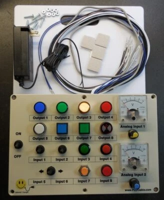 Build your Own Deluxe 2 Analog Trainer PLC Training 8 inputs 8 outputs - Image 1 of 3