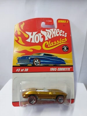 Hot wheels 1/64 🇨🇵  Classic serie2 corvette 1965  #3/30 peinture spectraflames - Photo 1/4