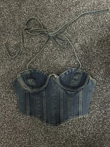 Pretty Little Thing Size 2 Halter Neck Top - Picture 1 of 4