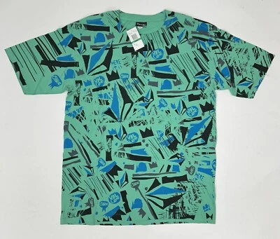 Vintage Volcom Stone All Over Print Skateboarding Skate Surf Tee Large Brand New - Image 1 of 4