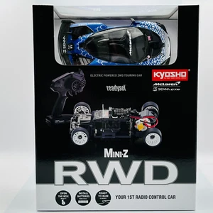 Juego listo Kyosho MINI-Z tracción trasera McLaren Senna GTR azul 32340BL - Imagen 1 de 10