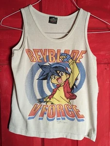 Vintage Beyblade Tyson Granger White Beyblade Graphic Tank Top Shirt S Small - Picture 1 of 6