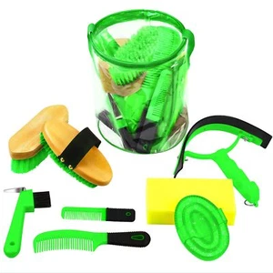 Kit de herramientas de aseo de caballos de 9 piezas con bolsa organizadora para principiantes - Imagen 1 de 7