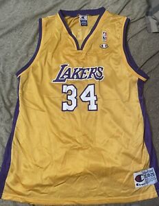 Champion Los Angeles Lakers Shaquille O'neal NBA Jersey Youth Size XL & Adults