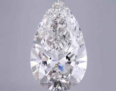 PEAR SHAPE 7.22 Cts IGI Certified Lab Grown CVD Diamond G Color SI1 Clarity - Image 1 of 4