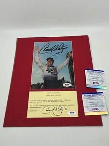 Darrell Waltrip NASCAR Signed Autograph 8x10 Photo & Cut Matted PSA DNA - Picture 1 of 4