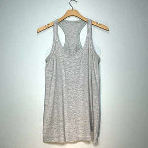 LULULEMON Women's Light Heather Gray Racerback Tank Tap Size Check Measurements - Picture 1 of 5
