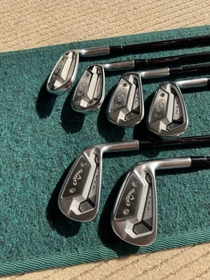 Callaway Apex TCB TOUR ISSUE Irons 5-P KBS $ Taper 120 Stiff Shafts +1/2" TC - Image 1 of 4