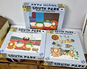 South Park Double Sided Jigsaw Bundle x 3 1999 1000 Piece Puzzle Comedy Central - Picture 1 of 5