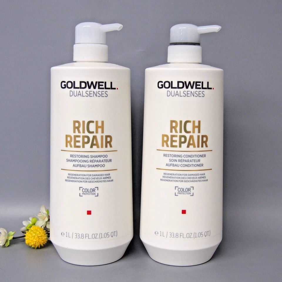 Champú y acondicionador restaurador Goldwell Rich Repair 33,8 oz DUO Foto 1 de 3