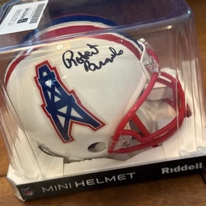 ROBERT BRAZILE Houston Oilers Signed Riddell Mini Helmet Pristine Auctions - Picture 1 of 6