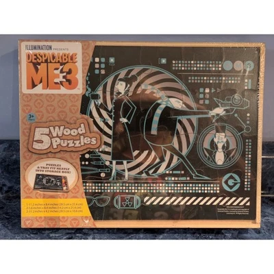 Despicable Me 3 Rompecabezas de Madera - 5 Rompecabezas para Niños, Edades 3+ - Cardenal Foto 1 de 4