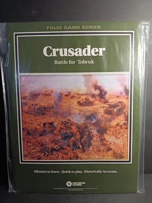 NEW! WWII Crusader - Battle for Tobruk - DECISION FOLIO WAR BOARD GAME  - Image 1 of 2