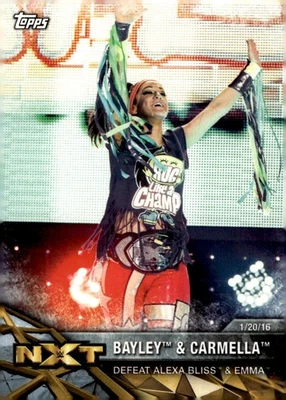 2017 Topps WWE Women's Division #NXT11 Bayley & Carmella  - Image 1 of 2