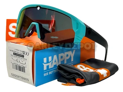 ✅🕶️ SPY OPTIC MONOLITH 5050 MATTE TEAL/HAPPY GRAY GREEN PINK SPECTRA SUNGLASSES - Image 1 of 4