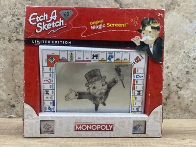Juguete de dibujo Ektch A Sketch Monopoly edición limitada con pantalla mágica nuevo Foto 1 de 4
