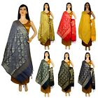 Woven Design Dupatta Banarsi Silk Scarves Wrap Ethnic Shawls For Ladies & Girls