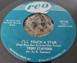 TERRY STAFFORD 45 " I'll Touch a Star / Playing With Fire " REO Canada 1964' - Picture 1 of 2