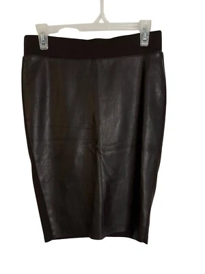 Bailey 44 Falda Lápiz Tejida Cuero Sintético Para Mujer S Pull On Carrera Negocios Informal Foto 1 de 4