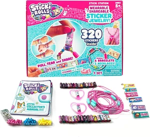 STICKI Rolls Sticki Station - Ultimate DIY Sticker Jewelry Kit | Includes 320 Mi - Bild 1 von 12
