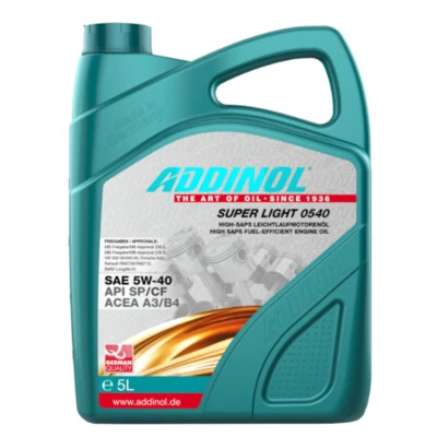 Addinol SUPER LIGHT 0540 5 Liter Motorenöl 5W-40 VW 502 00 und 505 00 72097781 - Bild 1 von 2