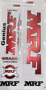 MRF Cricket Bat Rubber Embossed Stickers(replica) New Design - Picture 1 of 6