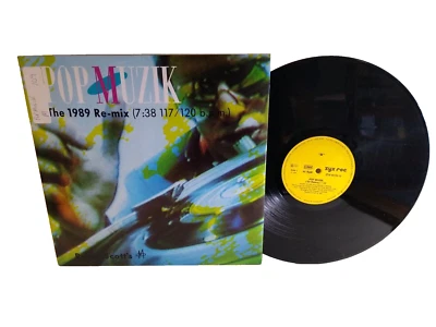 M Pop Muzik (The 1989 Re-Mix) Vinyl 12" ZYX Germany Yellow Label RARE Synth-Pop - Image 1 of 4
