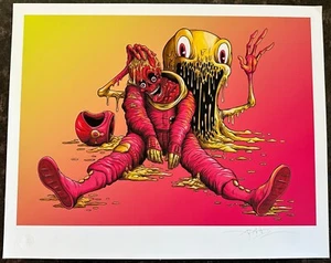 SIGNED "THE ASTRONAUT" Art Print ALEX PARDEE  20 x 16 - Picture 1 of 4
