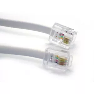 2M ADSL Broadband Internet Router Modem DSL Phone RJ11 to RJ-11 Cable Lead - Picture 1 of 3