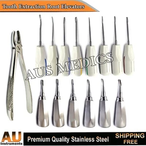 Dental Tooth Extraction Root Elevators Luxation Loosening Pulling Forceps - Bild 1 von 4