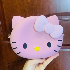 Cute KT Kitty Anime Girl PVC Messenger Bag Shoulder Bags Coin Purse - Picture 1 of 20