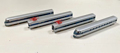 Vintage Italian LIMA Golden Series 149712 FS ETR 401 Pendolino Silver/Blue 4Part - Image 1 of 4