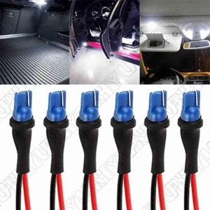 6Pcs Wire Pigtail Male 194 168 T10 Cable Harness Plug For Car Side Marker Light - Picture 1 of 8