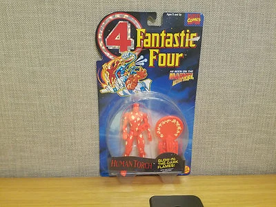 Figura de antorcha humana Fantastic Four Toybiz 1994 brilla en la oscuridad, ¡totalmente nueva! Foto 1 de 2