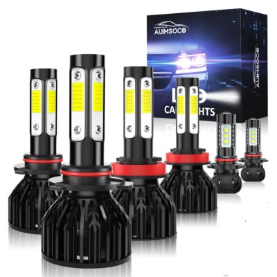 Combo faros y luces antiniebla para Ram 1500 2013 2014 2015 con bombillas LED proyector Foto 1 de 4