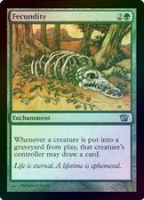 Fecundity - Foil New MTG Eighth Edition 8th Magic K5K