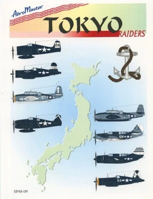 AEROMASTER SP48-09 - TOKYO RAIDERS - 1/48 DECAL - Immagine 1 di 4